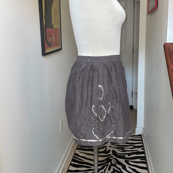 Gap Dark Grey Mini skirt with sequins size S ๐๐ป - Picture 3 of 8